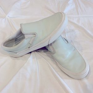 VANS classic slip-on mint leather